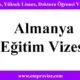 almanya egitim vizesi ogrenci basvurulari yuksek lisans islemleri