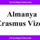 almanya erasmus vizesi basvuru islemleri bilgi